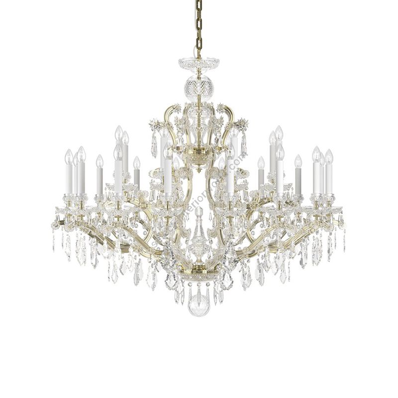 Preciosa / Elite Crystal Chandelier Bohemian style, 24 lamp / Maria Theresa L