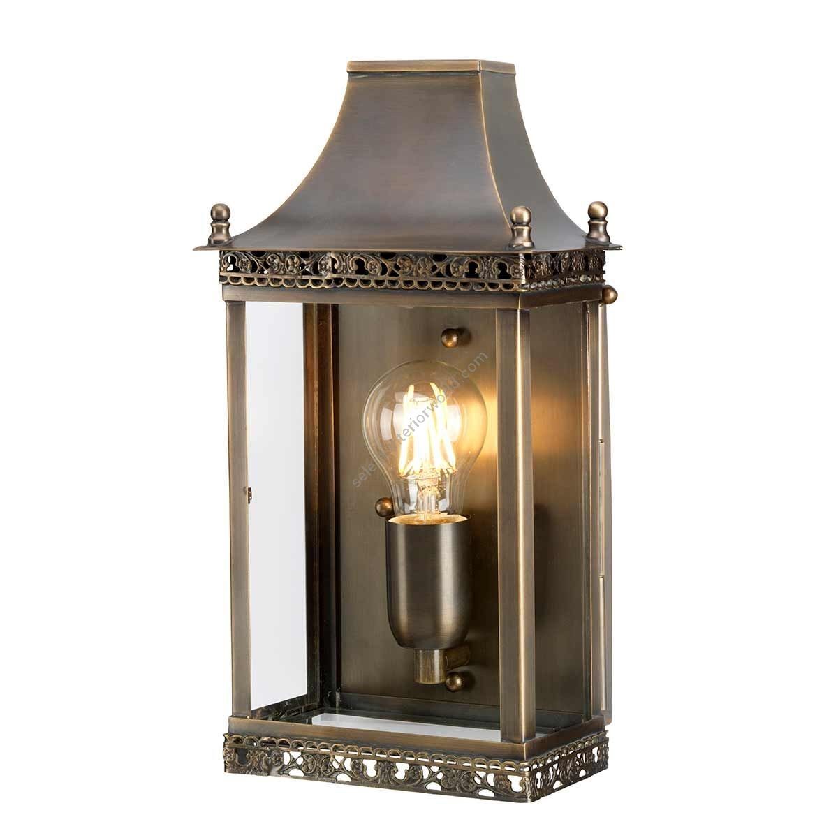 Elstead Lighting / Outdoor Wall Lights / Regents Park 1 Lantern Aged Brass