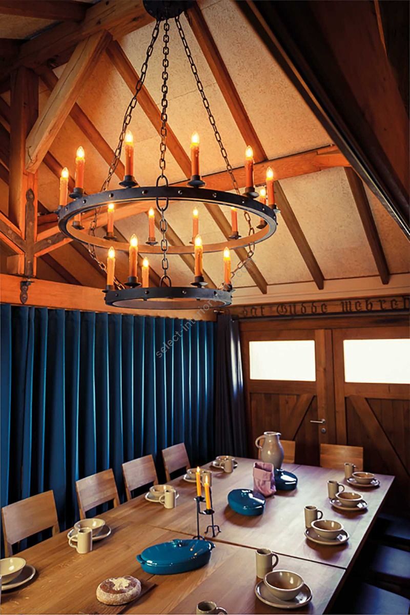 Ancient Medieval and Rustic Style Pendant Chandelier