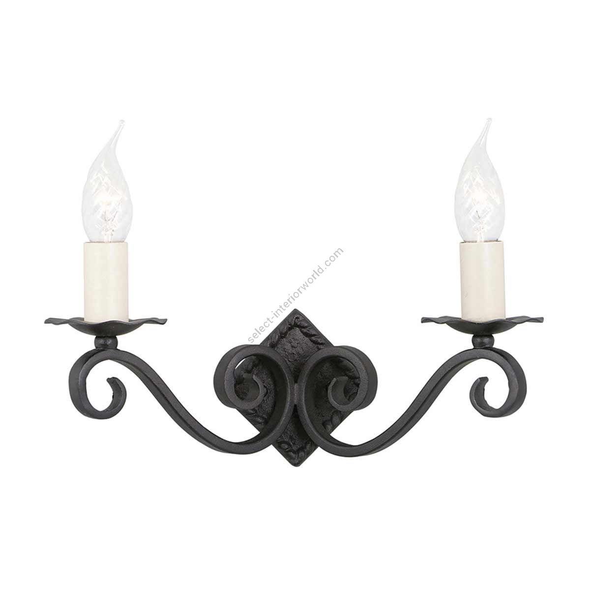 Elstead Lighting / Wall Lights / Rectory 2 Black Cast Iron