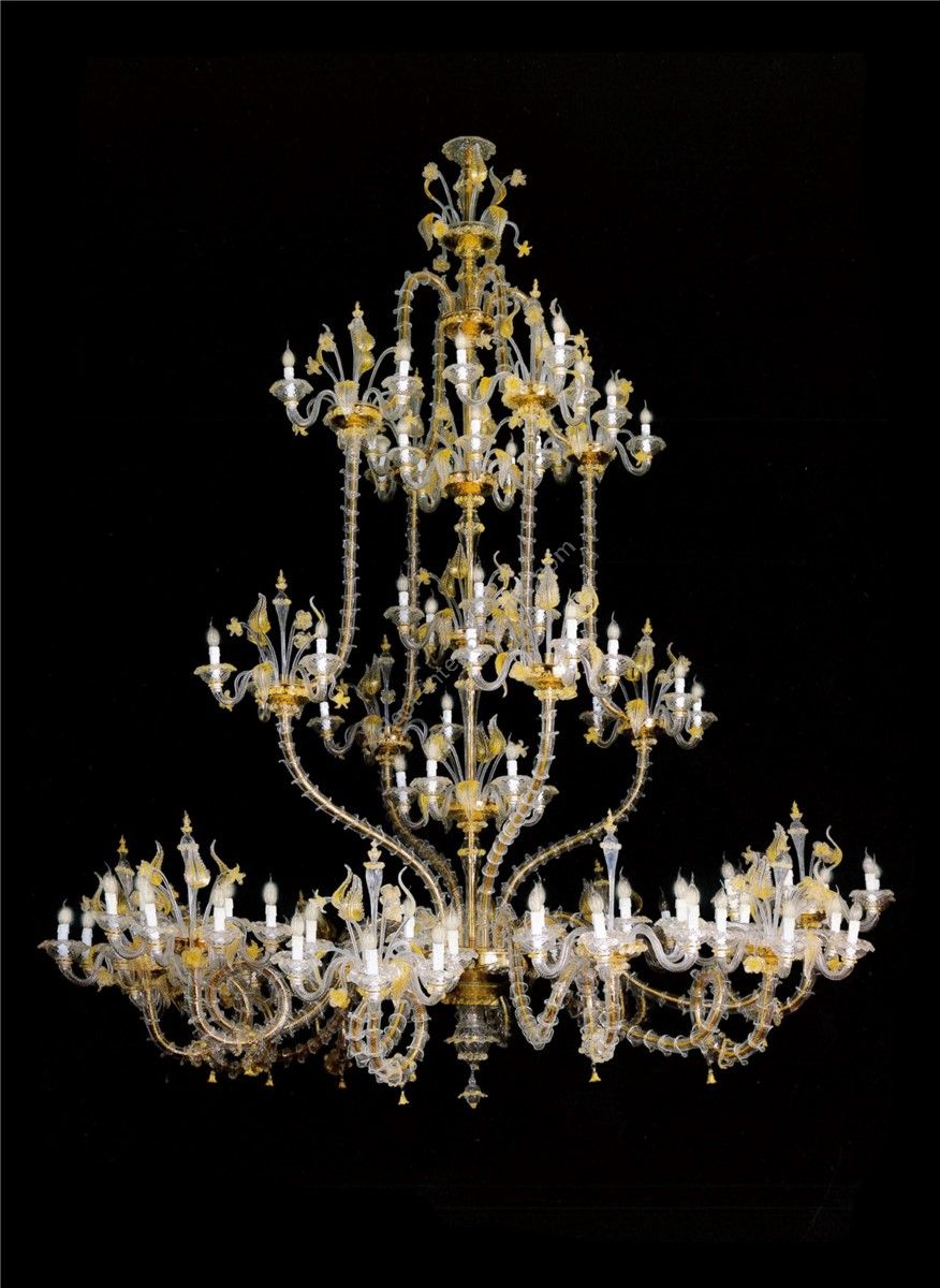 Italian Luxury Lighting / Chandeliers / Venetian Glass Murano Glass 111-Light V7922 111