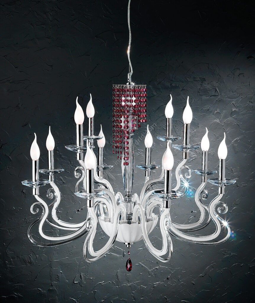 Euroluce Lampadari / Chandeliers / Venice Superlux L8+4 White
