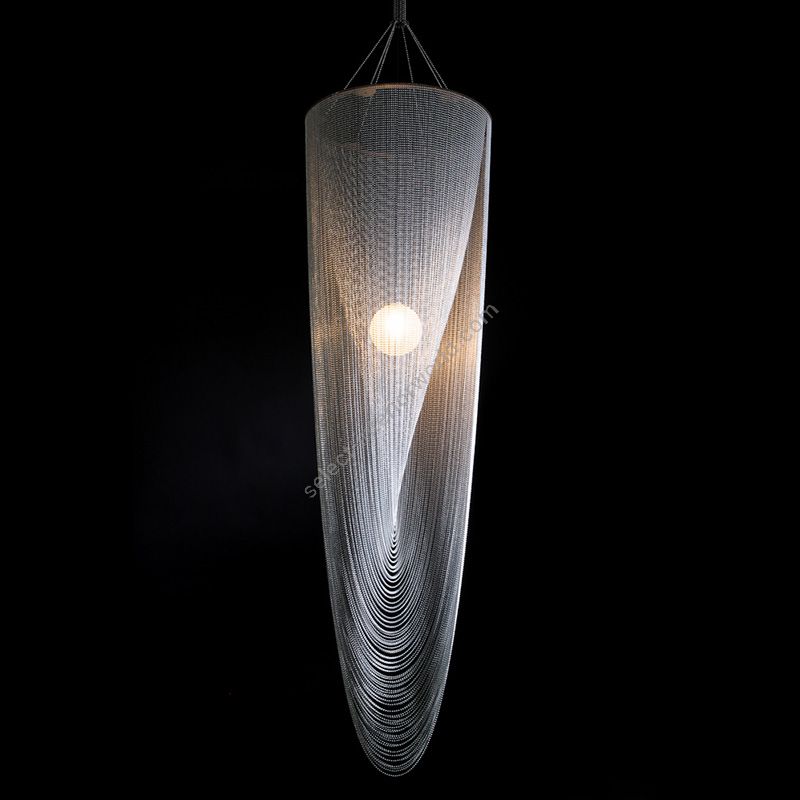 Willowlamp / Elegant spiraling pod shaped Suspension Lamp / SINGLE Spiral Pod