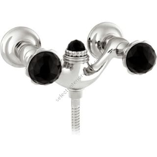 Bronces Mestre / Bath-Shower Fittings / Shower mixer with Swarovski black crystal 033219.NS0.50
