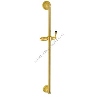 Bronces Mestre / Shower Systems / Shower sliding bar with holder and Swarovski black crystal 033224.N00.00