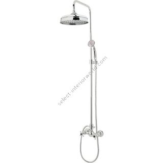 Bronces Mestre / Shower Sets / Shower set with column and black porcelain 035019.CN0.50