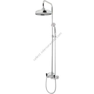 Bronces Mestre / Shower Sets / Shower mixer with column and black porcelain 035019.MCN.50