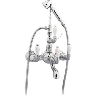 Bronces Mestre / Bath-Shower Fittings / Bath shower set with porcelain 035516.000.50