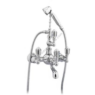 Bronces Mestre / Washbasin Fittings / Bath shower set with Swarovski crystal 035616.D00.50