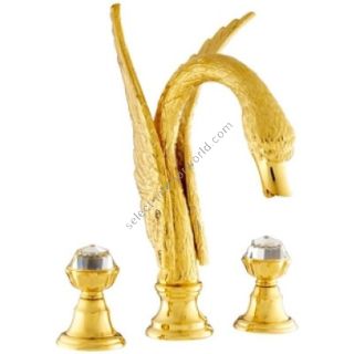Bronces Mestre / Bath-Shower Fittings / Three holes bath set with Swarovski crystal Swan series 039254.A00.00