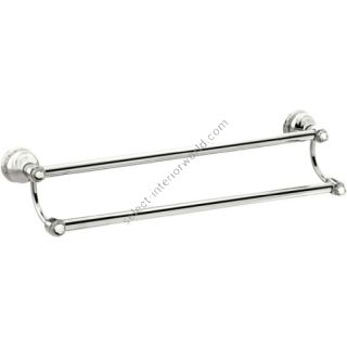 Bronces Mestre / Towel Holders / Double towel rail 600mm with Swarovski crystal 041079.S00.50