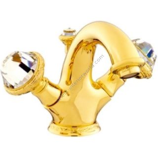 Bronces Mestre / Washbasin Fittings / One hole basin mixer with Swarovski crystal 051205.E00.00