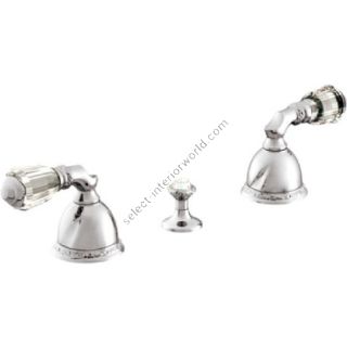Bronces Mestre / Bidet Fittings / Three holes bidet set with Swarovski crystal 051622.A00.50