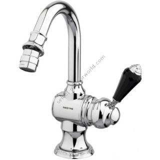 Bronces Mestre / Bidet Fittings / Bidet monolever with Swarovski black crystal 058223.FN0.50
