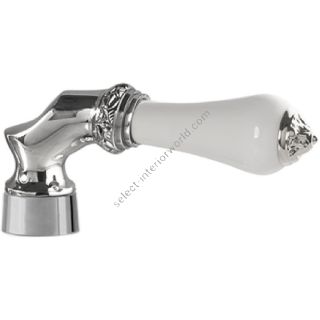 Bronces Mestre / Knobs for Shower Systems / Handle kit for shower system with white porcelain 058545.L00.50