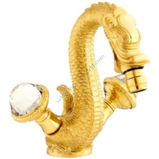 Bronces Mestre / Bidet Fittings / One hole bidet mixer with Swarovski crystal 059225.E00.00