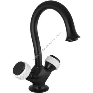 Bronces Mestre / Washbasin Fittings / One hole basin mixer with white porcelain 065505.000.84