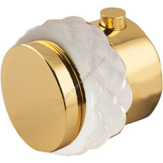 Bronces Mestre / Knobs for Shower Systems / Thermostatic knob kit with Coquette white porcelain 065546.000.00