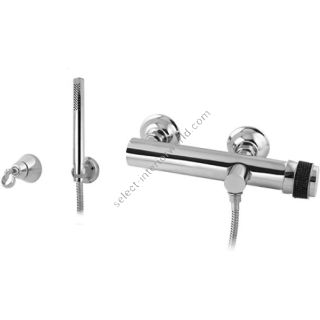Bronces Mestre / Bath-shower fittings / Shower mixer with knob black Swarovski Crystal Mesh 071413.HN0.50
