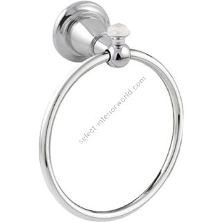 Bronces Mestre / Towel Holders / Towel ring 165mm with quartz stone 072273.QZ0.50