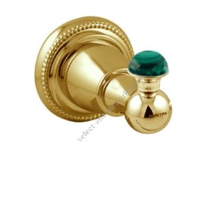 Bronces Mestre / Robe Hooks / Glam Precious with malachite stone 073875.ML0.01