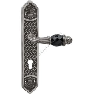 Bronces Mestre / Door Handles / Clasica with Swarovski black crystal and euro 85mm 0A3141.N85.71