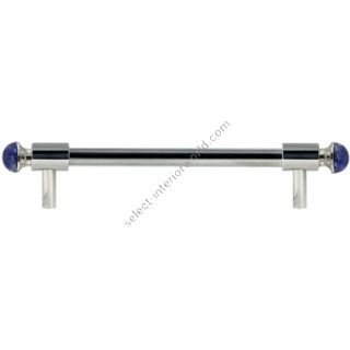 Bronces Mestre / Furniture Handles / Urbe Precious with lapislazuli stone 160mm between centers 0T5000.LP160.50