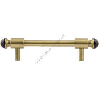 Bronces Mestre / Furniture Handles / Clasica with black Swarovski crystal 128mm between centers 0T5000.SN128.30