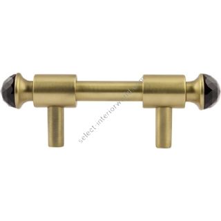 Bronces Mestre / Furniture Handles / Clasica with black Swarovski crystal 64mm between centers 0T5000.SN64.30