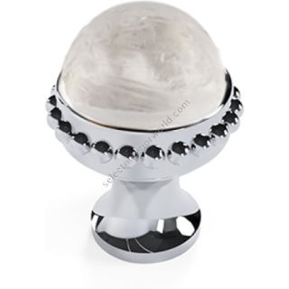 Bronces Mestre / Furniture Handles / Metropolis Precious 26mm with quartz stone 0Z5785.QT0.50