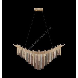 Fine Art Handcrafted Lighting / Pendants & Suspension Lights / Arpeggio 44.75″W Linear Pendant