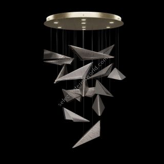 Fine Art Handcrafted Lighting / Pendants & Suspension Lights / Volo 36″W Round Pendant