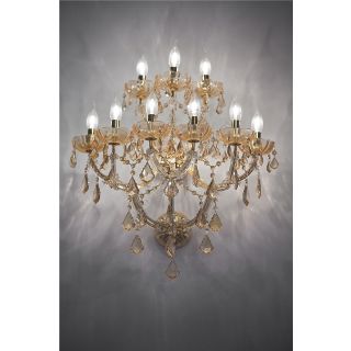 Italian Luxury Lighting / Wall Sconces / Maria Theresa Topaz 9 Lights 1156 009 Topaz