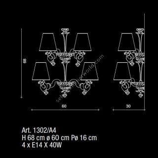 Il Paralume Marina / Wall Lamp / 1302/A4