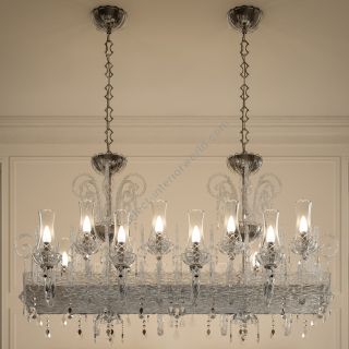 Patrizia Volpato / Chandeliers / Intrecci Handcrafted Murano Glass 24 Karat Gold 1315