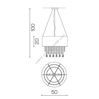 Il Paralume Marina / Chandelier / 1386/CH2
