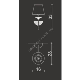 Il Paralume Marina / Wall Lamp / 1460/A1