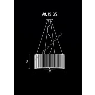 Il Paralume Marina / Chandelier / 1513/2