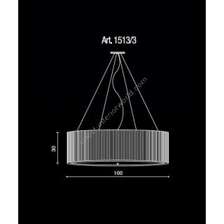 Il Paralume Marina / Chandelier / 1513/3
