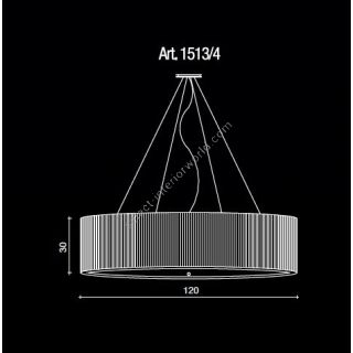 Il Paralume Marina / Chandelier / 1513/4