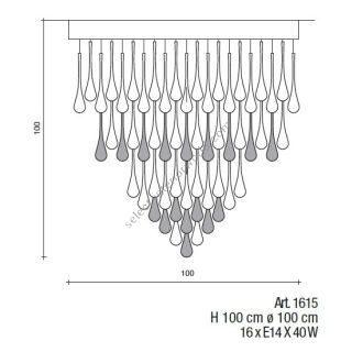 Il Paralume Marina / Chandelier / 1615