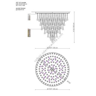 Il Paralume Marina / Chandelier / 1615 D.120 ECO