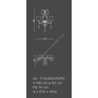 Il Paralume Marina / Wall Sconces / IL-1710/A3/KR/RS
