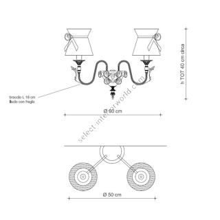 Il Paralume Marina / Wall Lamp / 1850/A2