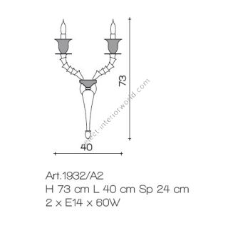 Il Paralume Marina / Wall Sconces / IL-1932/A2