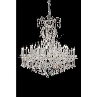 Italian Luxury Lighting / Chandeliers / Maria Theresa White 54 Lights 1940 054