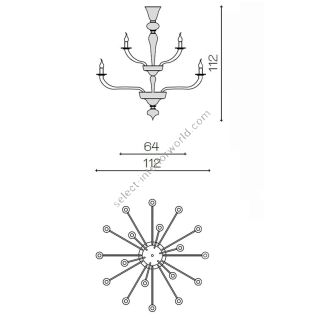 Il Paralume Marina / Chandelier / 2009CH18