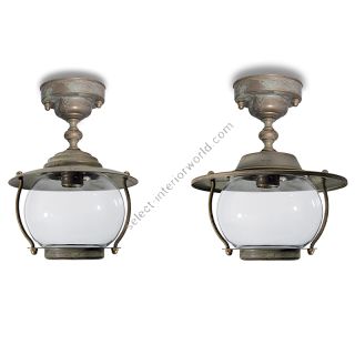 Brass Ceiling lamp for Outdoor & Indoor Betulle 2052, 2062 by Moretti Luce