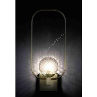 Il Paralume Marina / Wall Sconces / Brass Tube and Murano Glass 2056A1