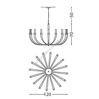 Il Paralume Marina / Chandelier / 2071CH16